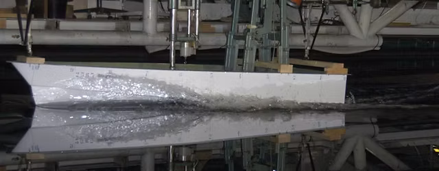 Tow test Δ = 70 t, Vs = 22kn